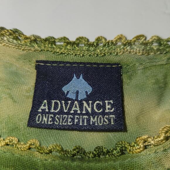 Advance Womens OSFM Top Embroidered Sequins Goblincore Fairy grunge Festival - Picture 2 of 11